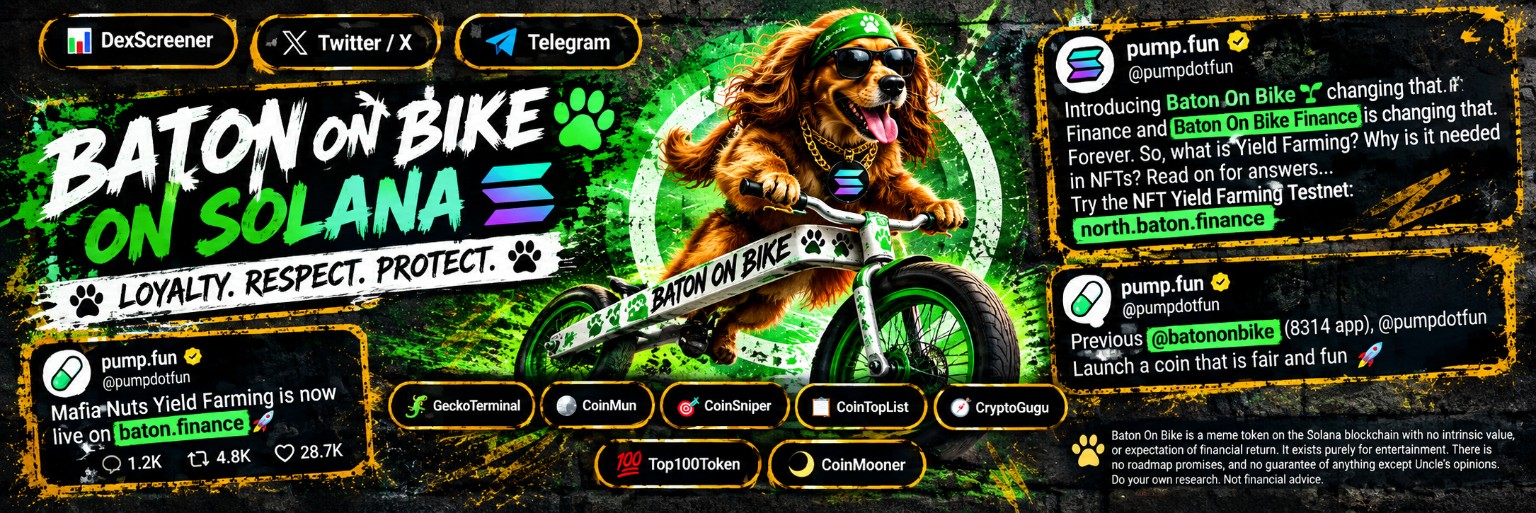 Baton On Bike social artwork